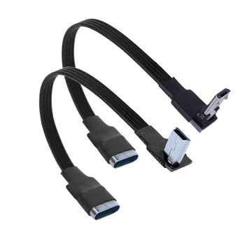 Удлинитель для передачи данных Micro USB/MIMI/type-c/B под углом 1 м к USB-C type-c Женский удлинитель для зарядки Кабель синхронизации шнур 30 см